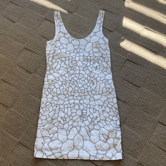 A/X Armani Exchange Dresses & Skirts - Armani Exchange Silver Beaded Dress